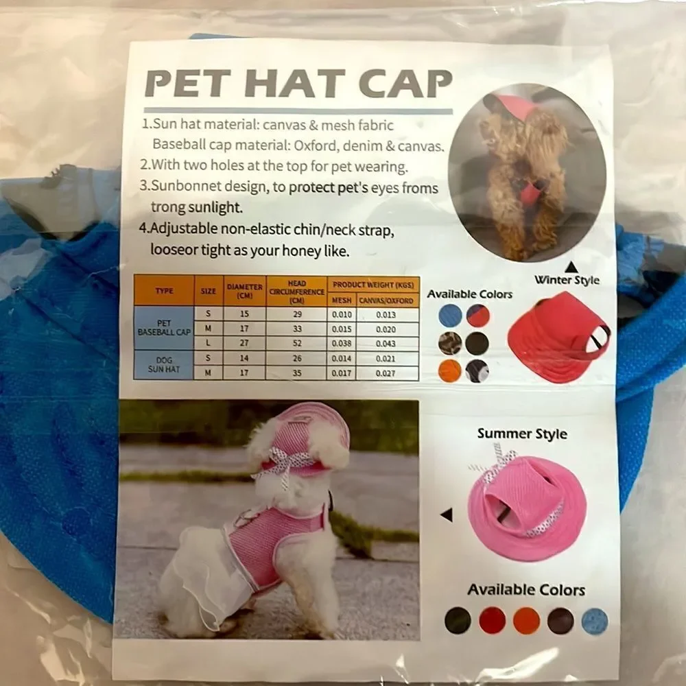 Pet hat cap